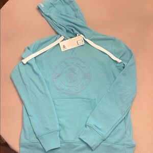 Realmadrid Light Blue Hoodie with Embossed Logo